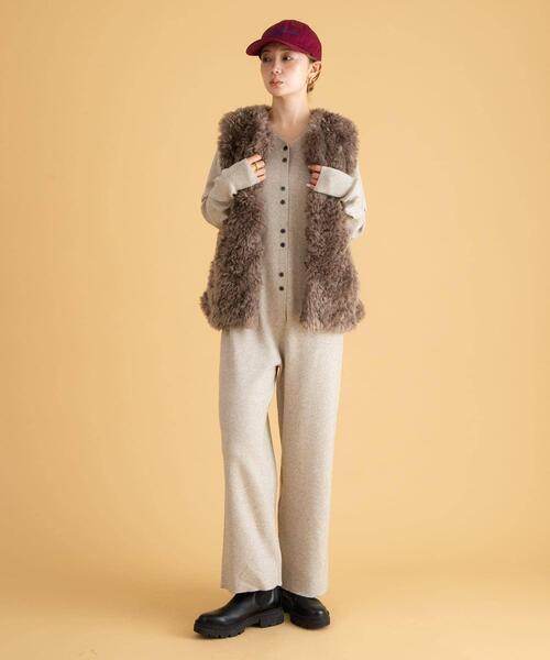 セール】カーリーフェイクファーベスト（その他アウター）｜URBAN