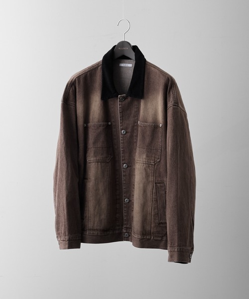 MHL. ブラウン コーデュロイ カバーオール Mサイズ カバーオール