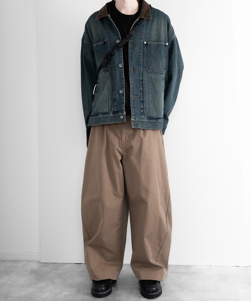 ブラウン コーデュロイ襟 カバーオール 60's Madewell 襟コーズ 裏ブランケットライナー ダック