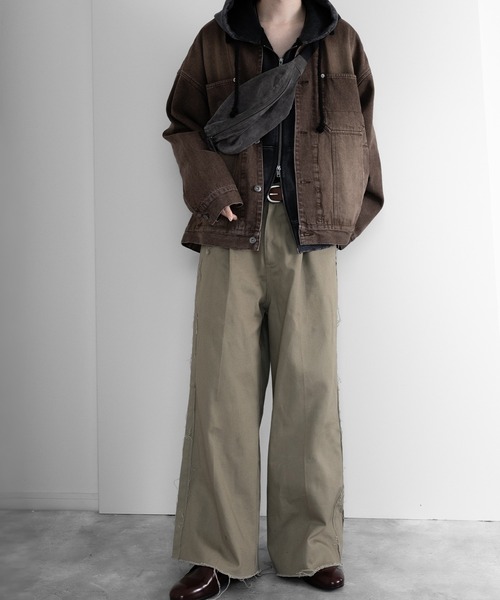 RUUBON（ルーボン）の「【RUUBON】corduroy collar denim