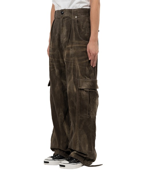 KAMIYA(カミヤ)の「Sun Faded Like Corduroy Fatigue Pants(カーゴパンツ・メンズ・ベージュ/ブラック・M/S)」の19枚目の写真