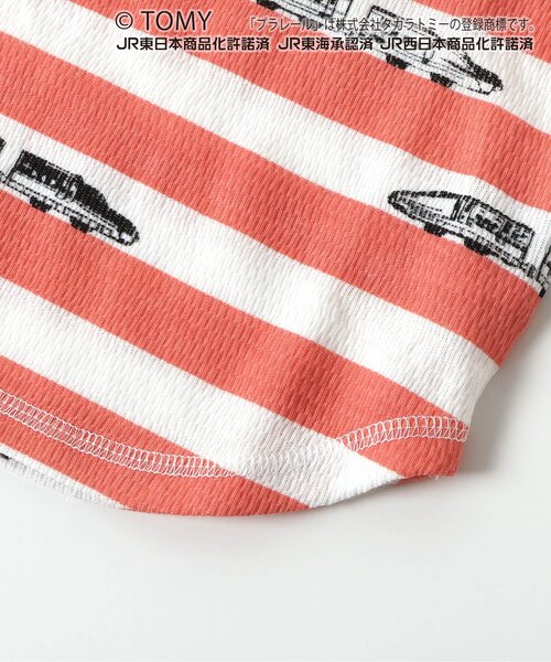 BIT'Z（ビッツ）の「【コラボ】プラレールボーダー柄長袖Tシャツ（Tシャツ/カットソー・キッズ・ネイビー/レインボー・90/100/110/120/80/95）」の12枚目の写真