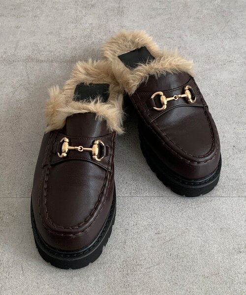 DouDou(ドゥドゥ)の「ファーローファー(ローファー・レディース・ブラック/ブラウン・SMALL/MEDIUM/LARGE)」の19枚目の写真