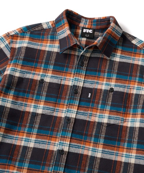 FTC（エフティーシー）の「HEAVY PLAID NEL SHIRT（シャツ/ブラウス・メンズ・ネイビー/イエロー/オレンジ・MEDIUM/LARGE/X-LARGE）」の12枚目の写真
