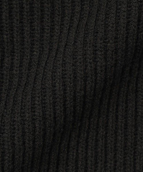 MUJI Labo（ムジラボ）の「〔MUJI Labo〕紳士　メリノウール畦編みエルボーパッチ付きクルーネックセーター（ニット/セーター・メンズ・ブラック/ライトベージュ/チャコールグレー・M/L/XL）」の7枚目の写真
