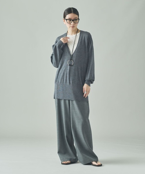 今期 25AW Curensology カレンソロジー ウールワイドパンツ Curensology(カレンソロジー)/ウールワイドパンツ（その他パンツ