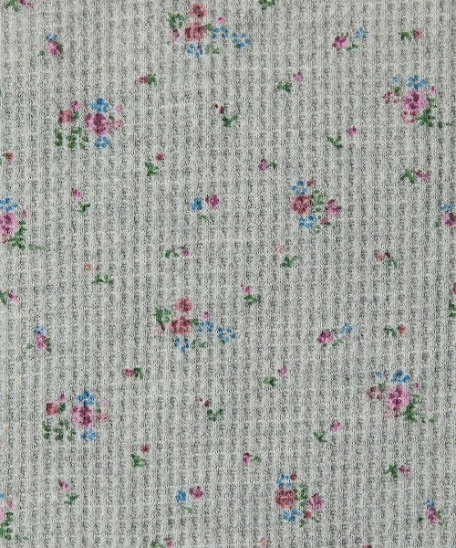 soduk(スドーク)の「flower t-shirt(Tシャツ/カットソー・レディース・グレー/ブラック/ホワイト・ONE SIZE)」の7枚目の写真