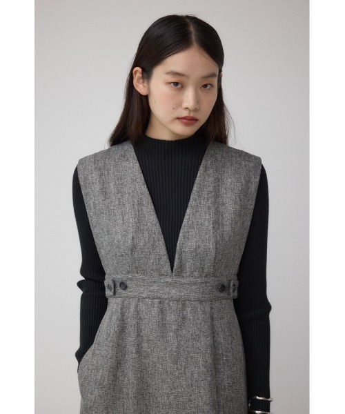 AZUL by moussy（アズールバイマウジー）の「カットアウトマーメーイドジャンパースカート（ジャンパースカート・レディース・ブラック/グレー系その他・SMALL/MEDIUM）」の15枚目の写真