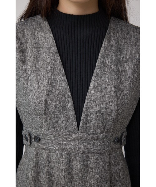 AZUL by moussy（アズールバイマウジー）の「カットアウトマーメーイドジャンパースカート（ジャンパースカート・レディース・ブラック/グレー系その他・SMALL/MEDIUM）」の21枚目の写真