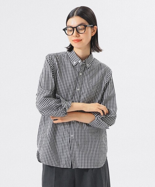 100/2 ギンガムチェック ボタンダウン シャツ（シャツ/ブラウス