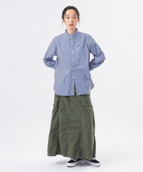 BEAMS BOY(ビームスボーイ)の「100/2 ギンガムチェック ボタンダウン シャツ(シャツ/ブラウス・レディース・ブラック/ネイビー/イエロー/グリーン・2/1/0)」の21枚目の写真