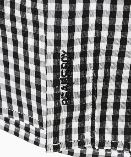 BEAMS BOY（ビームスボーイ）の「100/2 ギンガムチェック ボタンダウン シャツ（シャツ/ブラウス・レディース・ブラック/ネイビー/イエロー/グリーン・2/1/0）」の6枚目の写真