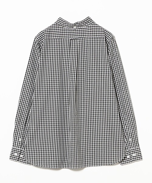 BEAMS BOY（ビームスボーイ）の「100/2 ギンガムチェック ボタンダウン シャツ（シャツ/ブラウス・レディース・ブラック/ネイビー/イエロー/グリーン・2/1/0）」の5枚目の写真