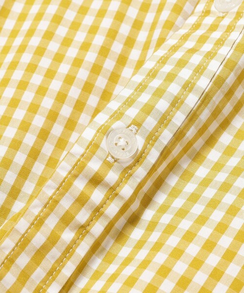 BEAMS BOY（ビームスボーイ）の「100/2 ギンガムチェック ボタンダウン シャツ（シャツ/ブラウス・レディース・ブラック/ネイビー/イエロー/グリーン・2/1/0）」の12枚目の写真