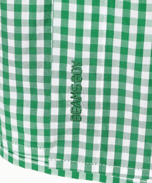 BEAMS BOY（ビームスボーイ）の「100/2 ギンガムチェック ボタンダウン シャツ（シャツ/ブラウス・レディース・ブラック/ネイビー/イエロー/グリーン・2/1/0）」の10枚目の写真
