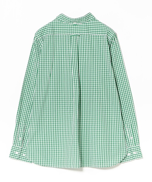 BEAMS BOY（ビームスボーイ）の「100/2 ギンガムチェック ボタンダウン シャツ（シャツ/ブラウス・レディース・ブラック/ネイビー/イエロー/グリーン・2/1/0）」の9枚目の写真