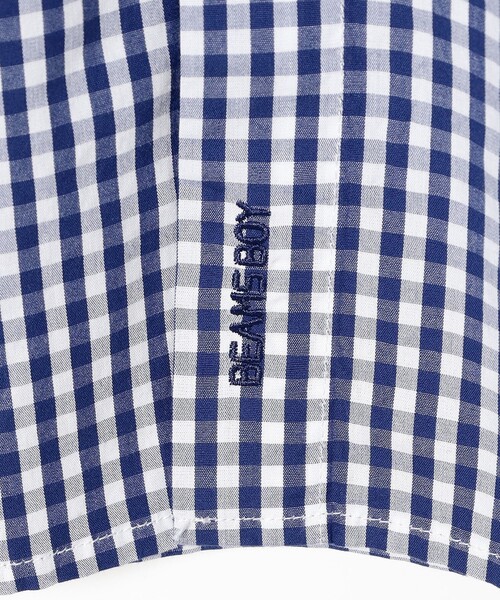 BEAMS BOY（ビームスボーイ）の「100/2 ギンガムチェック ボタンダウン シャツ（シャツ/ブラウス・レディース・ブラック/ネイビー/イエロー/グリーン・2/1/0）」の16枚目の写真