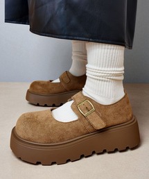 Sugar Sugar | スエード　厚底　メリージェーン【SUGAR SUGAR シュガーシュガー】ベルクロ　レディース 9213(バレエシューズ)