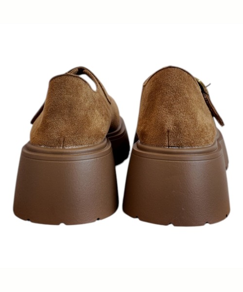 Sugar Sugar（シュガーシュガー）の「スエード　厚底　メリージェーン【SUGAR SUGAR シュガーシュガー】ベルクロ　レディース 9213（バレエシューズ・レディース・グレー系その他/キャメル・M/S/LL/L）」の15枚目の写真