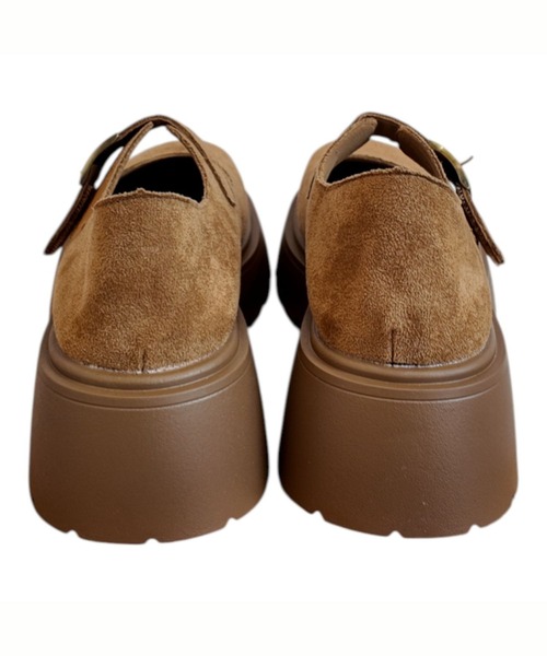 Sugar Sugar（シュガーシュガー）の「スエード　厚底　メリージェーン【SUGAR SUGAR シュガーシュガー】ベルクロ　レディース 9213（バレエシューズ・レディース・グレー系その他/キャメル・M/S/LL/L）」の16枚目の写真