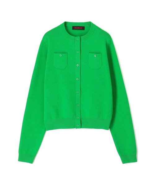 caban（キャバン）の「コットンカシミヤ クルーネックカーディガン（カーディガン/ボレロ・レディース・ライトグリーン/レッド/ライトベージュ/ブルー/ボルドー/カーキ/ライトブルー/グリーン/ダークオレンジ/ライトピンク・S/XS）」の4枚目の写真