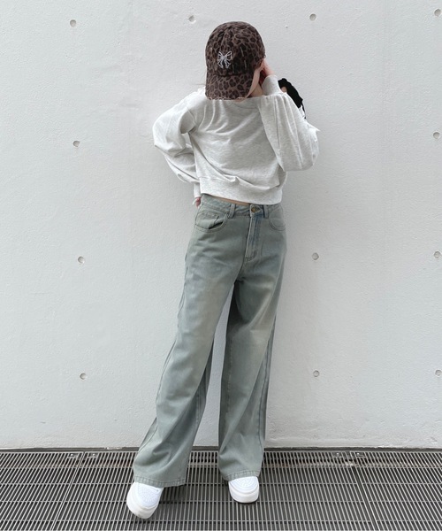 one way（ワンウェイ）の「バックリボンワイドデニムパンツ（デニムパンツ・レディース・ブラック/ブルー・SMALL/MEDIUM）」の18枚目の写真