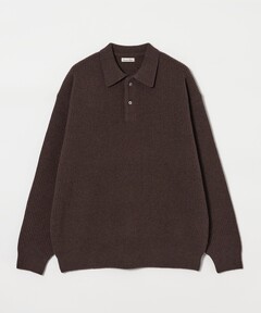 未使用【別注】MORGANO / コットン ショートスリーブ ニット ポロシャツ セール】【別注】MORGANO / コットン ショートスリーブ ニット