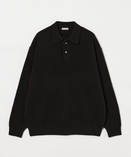 Steven Alan＞ オーストラリアンラムズウール ポロカラー ニット