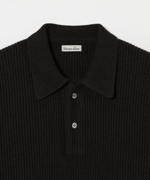 Steven Alan＞ オーストラリアンラムズウール ポロカラー ニット