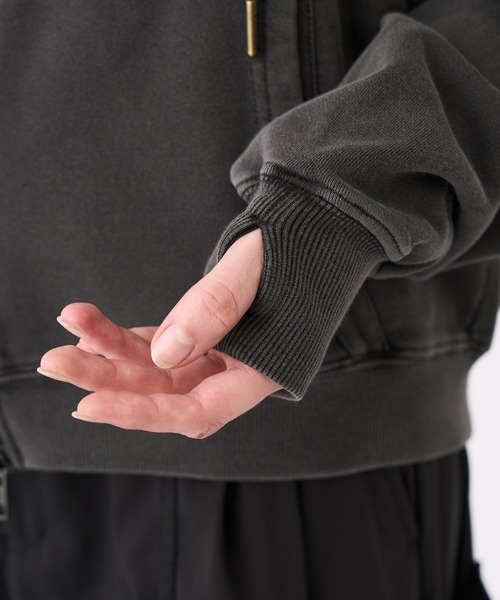 KUUUPY(クーピー)の「Pigment-Dyed Double-Zip Hoodie - ピグメント加工ダブルジップパーカー(パーカー・メンズ・ブルー/ブラック・LARGE/MEDIUM/SMALL)」の7枚目の写真