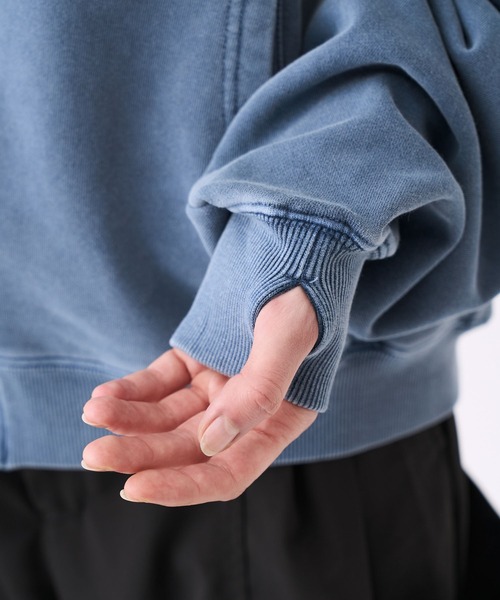 KUUUPY(クーピー)の「Pigment-Dyed Double-Zip Hoodie - ピグメント加工ダブルジップパーカー(パーカー・メンズ・ブルー/ブラック・LARGE/MEDIUM/SMALL)」の13枚目の写真