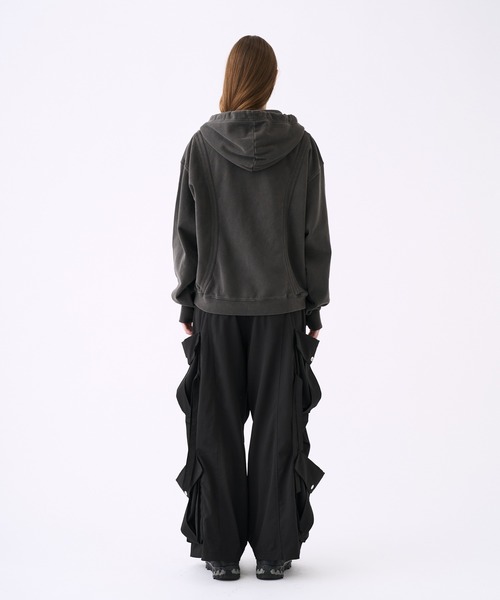 KUUUPY(クーピー)の「Pigment-Dyed Double-Zip Hoodie - ピグメント加工ダブルジップパーカー(パーカー・メンズ・ブルー/ブラック・LARGE/MEDIUM/SMALL)」の17枚目の写真