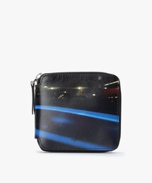 agnes b.（アニエスベー）の「【Outlet】フォトプリント レザー ラウンドジップ 二つ折り  ウォレット ZAH04A-01（財布）」