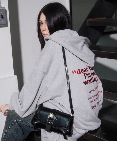 ENVYM（アンビー）の「Wファスナーハンドバッグ（ハンドバッグ・レディース・ボルドー/ブラック・FREE）」の6枚目の写真