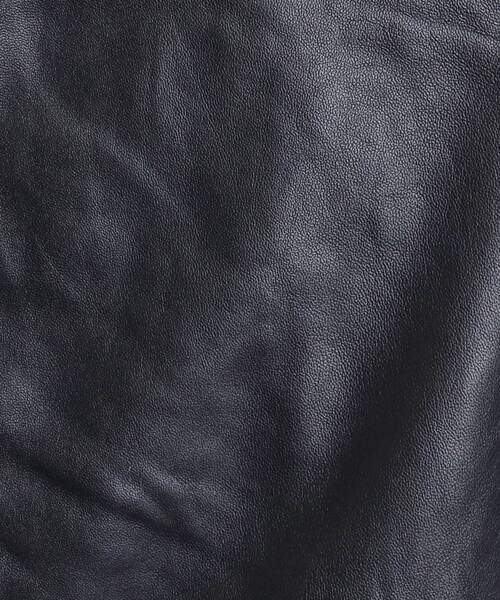 tk.TAKEO KIKUCHI（ティーケータケオキクチ）の「【本革】レザースポーツジャケット（ブルゾン・メンズ・ブラウン系1/ブラック・01/02/03）」の17枚目の写真