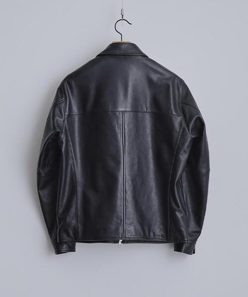 tk.TAKEO KIKUCHI（ティーケータケオキクチ）の「【本革】レザースポーツジャケット（ブルゾン・メンズ・ブラウン系1/ブラック・01/02/03）」の19枚目の写真
