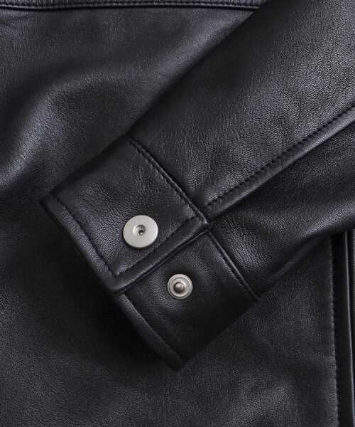 tk.TAKEO KIKUCHI（ティーケータケオキクチ）の「【本革】レザースポーツジャケット（ブルゾン・メンズ・ブラウン系1/ブラック・01/02/03）」の22枚目の写真