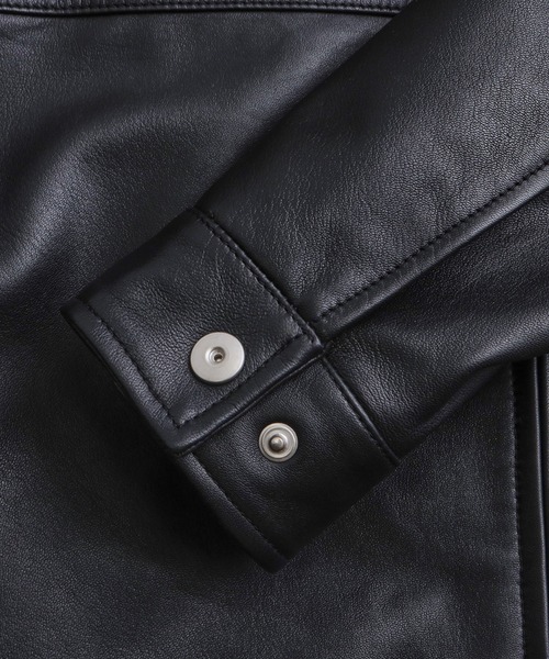 tk.TAKEO KIKUCHI（ティーケータケオキクチ）の「【本革】レザースポーツジャケット（ブルゾン・メンズ・ブラウン系1/ブラック・01/02/03）」の11枚目の写真