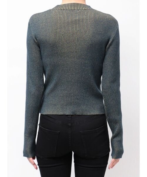 MURUA（ムルーア）の「メランジバイカラーリブニット（ニット/セーター・レディース・ベージュ/ブラック/ブラウン/レッド/ブルー・FREE）」の18枚目の写真