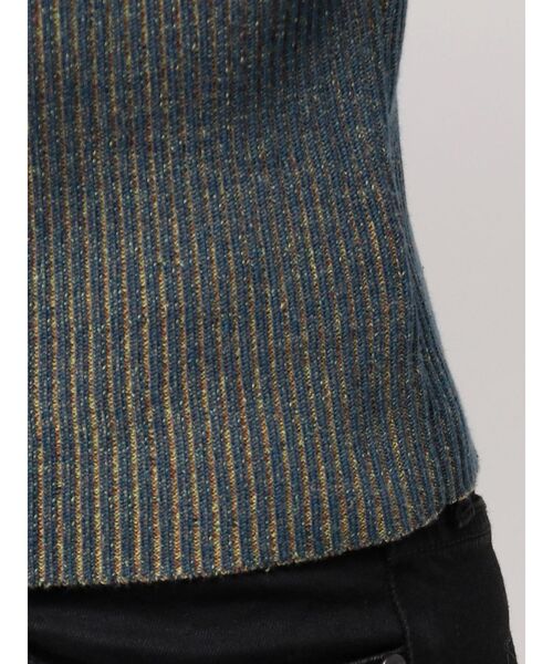 MURUA（ムルーア）の「メランジバイカラーリブニット（ニット/セーター・レディース・ベージュ/ブラック/ブラウン/レッド/ブルー・FREE）」の15枚目の写真