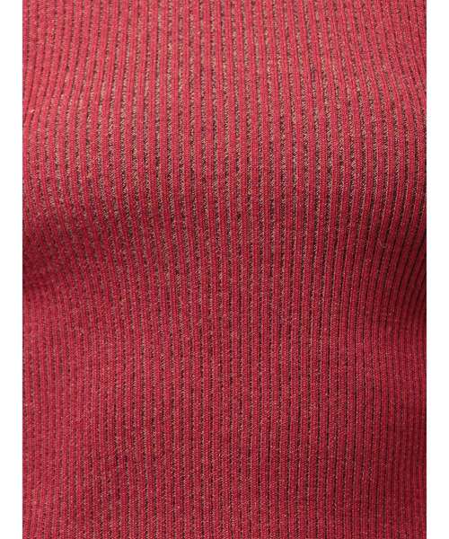 MURUA（ムルーア）の「メランジバイカラーリブニット（ニット/セーター・レディース・ベージュ/ブラック/ブラウン/レッド/ブルー・FREE）」の11枚目の写真