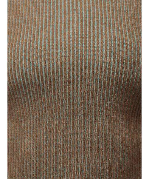 MURUA（ムルーア）の「メランジバイカラーリブニット（ニット/セーター・レディース・ベージュ/ブラック/ブラウン/レッド/ブルー・FREE）」の10枚目の写真