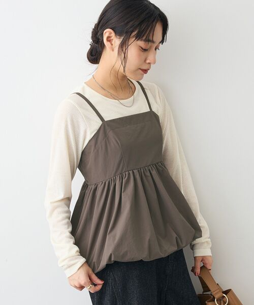 CRAFT STANDARD BOUTIQUE(クラフトスタンダードブティック)の「2点セット/ロンT+ビスチェ(Tシャツ/カットソー・レディース・A/B/C・FREE)」の3枚目の写真
