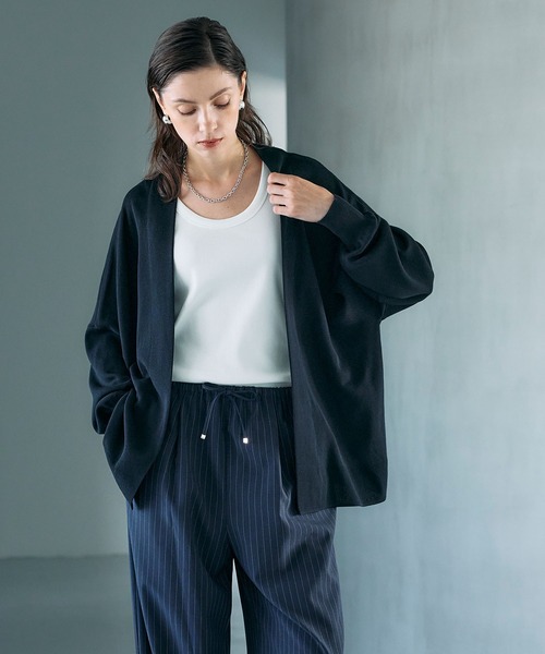 シルクコットンニットカーディガン（カーディガン/ボレロ）｜N.O.R.C