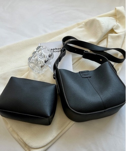 Burner(バーナー)の「【OKUOKU 0909】シボ加工 ミニショルダーバッグ oku-bag-27-25【RBTS】(ショルダーバッグ・レディース・ダークブラウン/ブラック・FREE)」の10枚目の写真