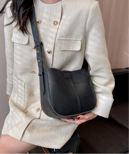 Burner(バーナー)の「【OKUOKU 0909】シボ加工 ミニショルダーバッグ oku-bag-27-25【RBTS】(ショルダーバッグ・レディース・ダークブラウン/ブラック・FREE)」の8枚目の写真