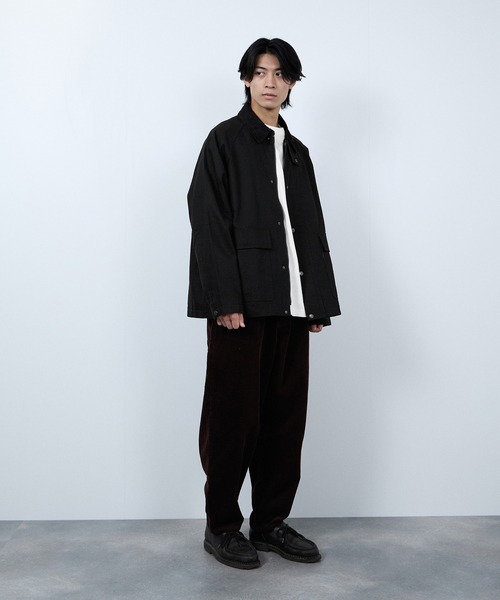 ディッキーズ ダックジャケット 短丈 襟コーデュロイ ブラック XL ディッキーズ ダックジャケット 短丈 襟コーデュロイ ブラック XL