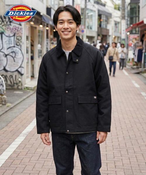 セール】Dickies/ディッキーズ 襟コーデュロイ ダックキャンバス