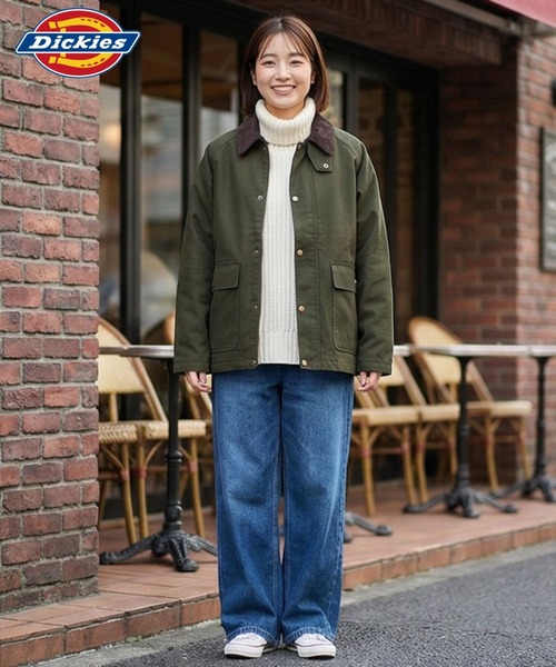セール】Dickies/ディッキーズ 襟コーデュロイ ダックキャンバス