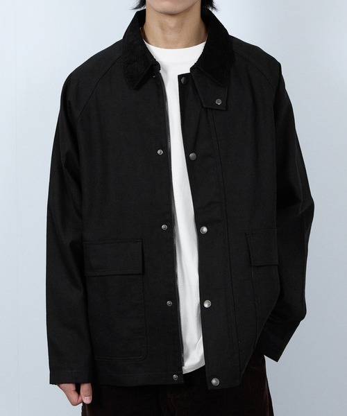 Dickies/ディッキーズ 襟コーデュロイ ダックキャンバス ワーク